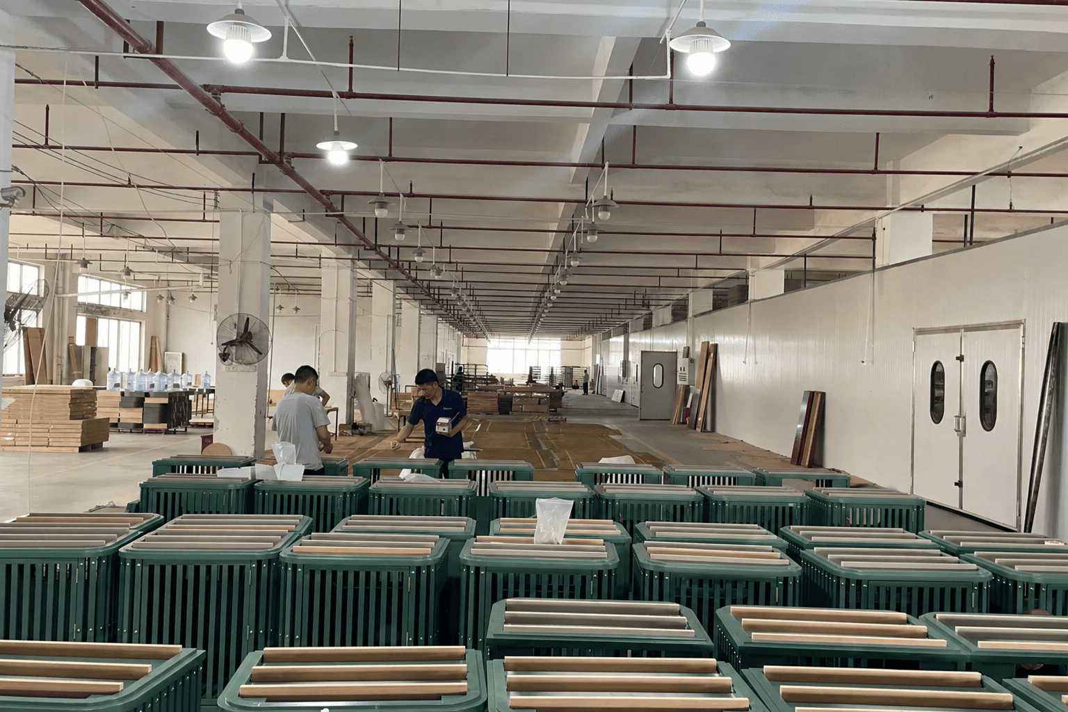 CNC panel drilling and machining in the Craftell Home factory