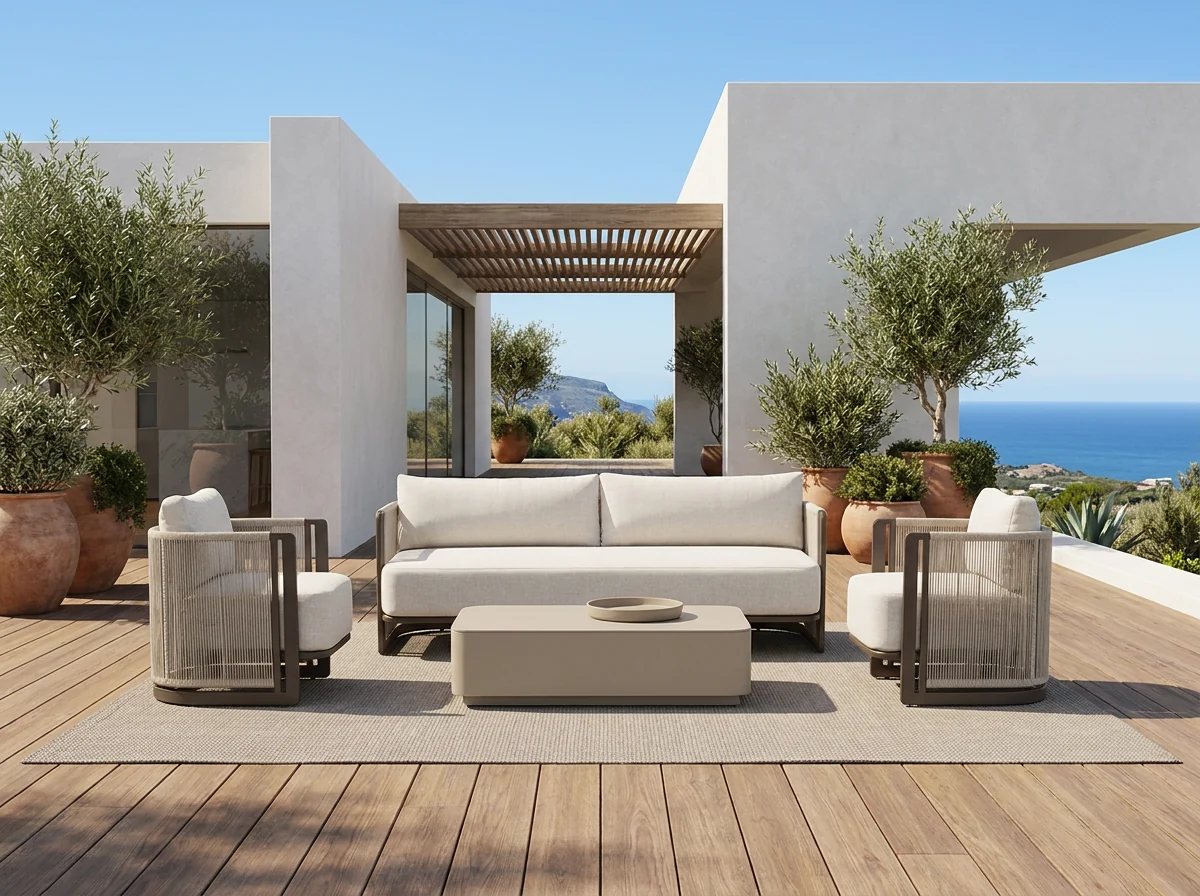 Vita Outdoor Sofa lifestyle setting